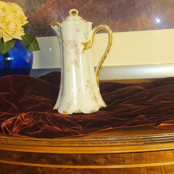 Antique Limoges Chocolate Pot Late 1800s.